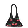 thumbnail image 3 of No Boundaries Women's Festival Crochet Icon Tote Bag, Black Cherries, 3 of 4