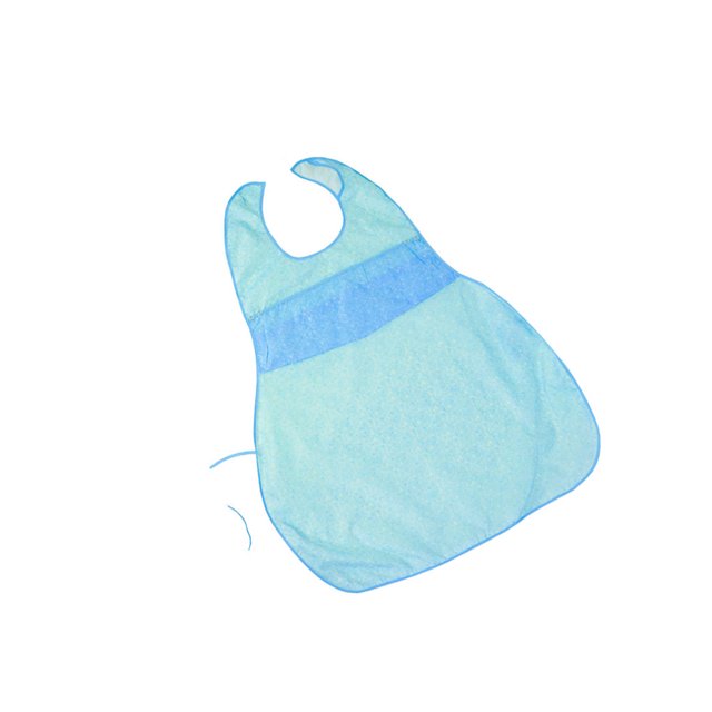 Qarigey Babero para adultos a la moda, Protector de ropa flexible grande y largo, resistente a las manchas, a prueba de aceite, suministros de delantal masajeadores Azul/con Bolsillo Qarigey CE013521-03