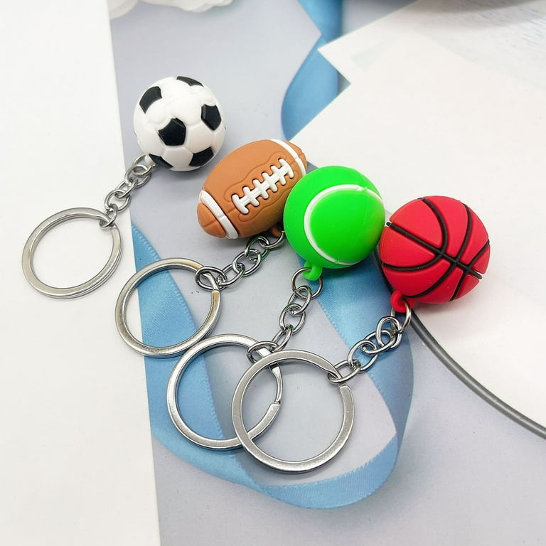 Deyuer Key Chain Realistic Commemorative Multi-purpose Match Ball