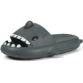 thumbnail image 2 of Women's Shower Slippers Shark Slippers Men Summer House Pillow Sandals Indoor and Outdoor Kids Bedroom Open toe Animal Cute Non-slip Cloud Spa shoes, 2 of 7