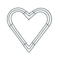 thumbnail image 2 of Wreath Frame Solid Wall Hanging Metal Heart Shaped Wire Wreath Form for Home Decor, 2 of 10