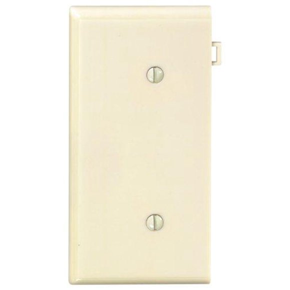 Leviton LVPSE14x-LVPSE14I Blank Sectional Wallplate End Section- Ivory