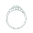 thumbnail image 2 of Rosec Jewels Lab Created Diamond Designer Engagement Ring for Women - EF-VS Grade Certified, 925 Sterling Silver, US 4.00, 2 of 8