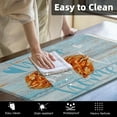 thumbnail image 4 of Blue Anti-Fatigue Kitchen Rug Set of 2 Home Sweet Wood Farmhouse Vintage Cushioned Kitchen Floor Standing Mat Waterproof Non-Slip Kitchen Mat and Rugs PVC Ergonomic Comfort Foam Rug, 4 of 6