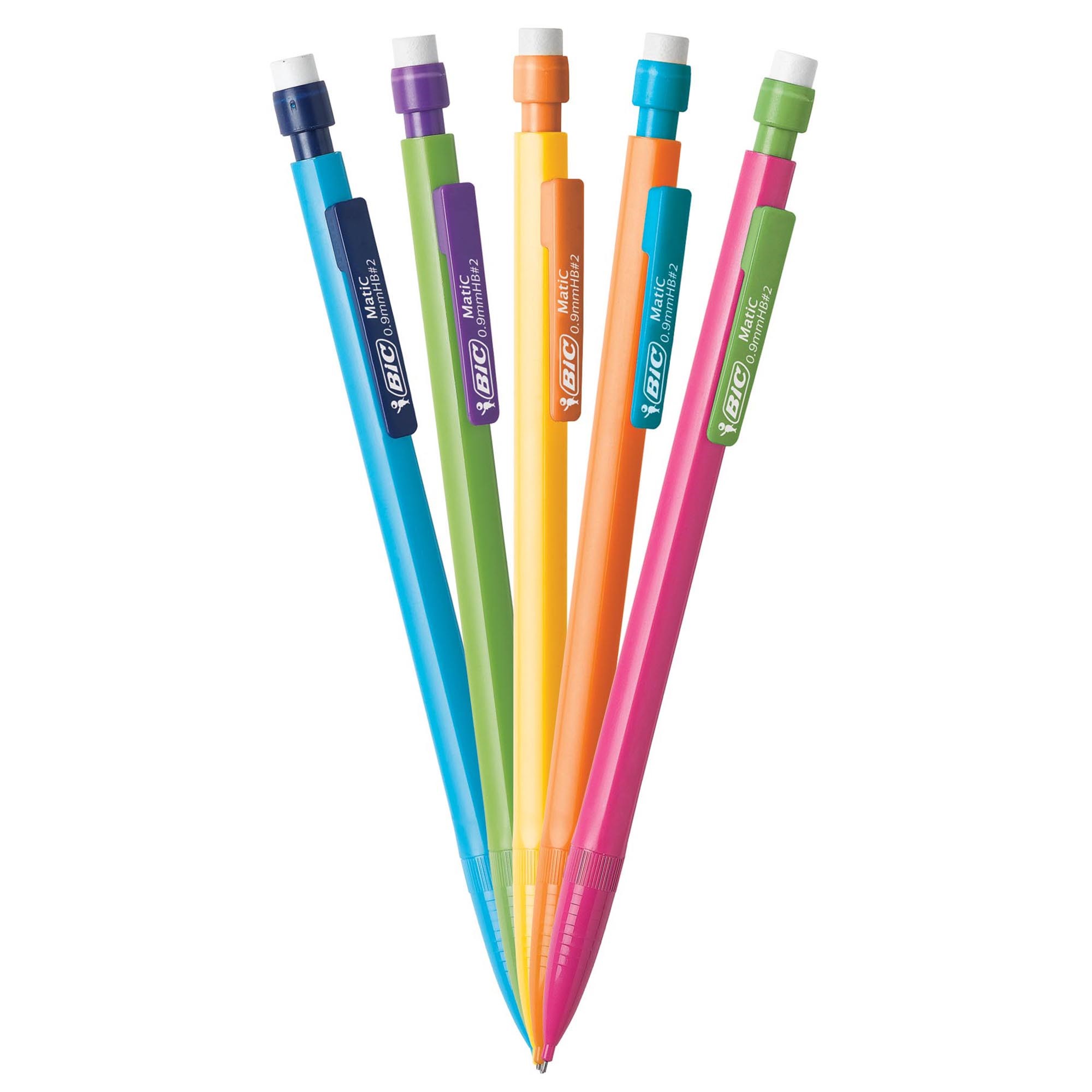 BIC Xtra-Strong Mechanical Lead Pencil, Colorful Barrel, Thick Point (0.9mm), 10 Count - image 4 of 11