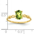thumbnail image 2 of Primal Gold 14 Karat Yellow Gold 7x5mm Oval Peridot Ring, 2 of 4