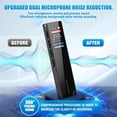 thumbnail image 3 of Voice Recorder, 64GB Digital Voice Recorder with Playback Noise Reduction 30h Audio Recording Device with Password, MP3, A-B Repeat, Dual-Microphone, Voice Activated Recorder for Meetings, Classes, 3 of 8