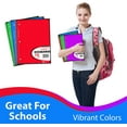 thumbnail image 3 of VEEBOOST 5 Color Assortment Ruled Spiral Notebook, 48, 3 of 6