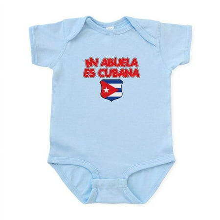 

CafePress - Mi Abuela Es Cubana Shield Infant Bodysuit - Baby Light Bodysuit Size Newborn - 24 Months