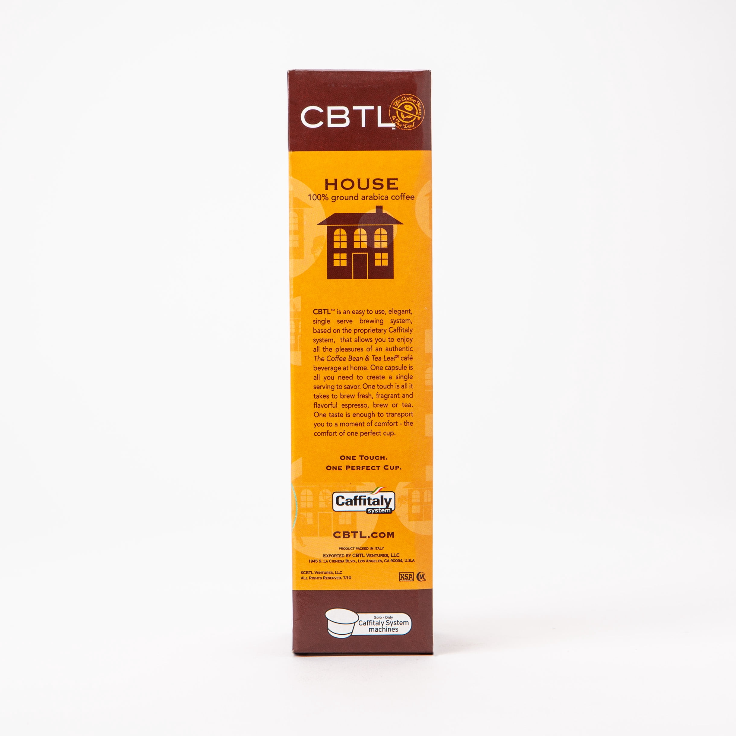 The Coffee Bean & Tea Leaf House Brew Light Roast Single Serve Coffee for CBTL Single Serve Systems, 1 Box of 10 Capsules