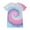 Unicorn, variant on Colortone B11902136 Women Tie-Dyed V-Neck T-Shirt, Neon Rainbow - Extra Large