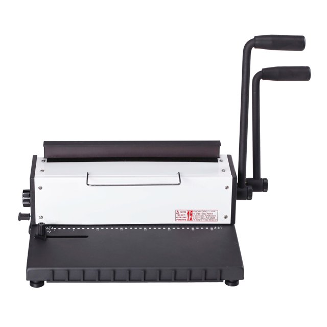FOCUSBINDING Machine à Relier le Fil, 15 Feuilles Perforées, Machine à Relier le Fil, Métal, avec 2 Boucles, Multicolore