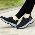 thumbnail image 5 of Womens Platform Sneakers Breathable Slip on Walking Shoes Nonslip Low Top Tennis Shoes Comfortable Arch Support Nursing Shoes Light Purple Size 8, 5 of 5