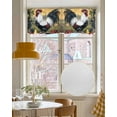 thumbnail image 4 of Black White Vintage Rooster Kitchen Valances for Windows Farmhouse Linen Window Valance Curtain for Living Room Window Treatment Pastoral Animals Watercolor Valance Rod Pocket Topper, 42 x 18 Inch, 4 of 6