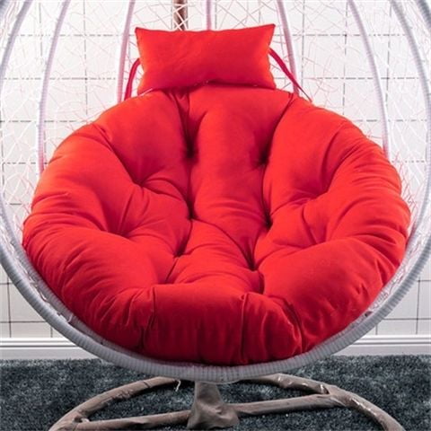 Cojín de asiento de cesta colgante de columpio, almohadilla de Silla de huevo suave para jardín, interior, balcón al aire libre, cojín de Silla mecedora (sin Silla), nuevo Fivean unisex