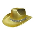 thumbnail image 3 of Celivon Cowboy Hat Stage Performance Props Rave Party Casual Style Glossy Cowboy Hat, 3 of 5