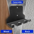 thumbnail image 3 of Support Mural pour Barre de Musculation Support de Rangement Vertical Robuste pour Barre de Musculation, 1 * Support de Barre 2 * Vis 2 * Tubes d'Expansion, Noir, 3 of 8