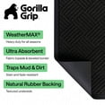 thumbnail image 2 of GORILLA GRIP Outside Doormat, WeatherMax Waterproof Indoor Outdoor Door Mat, 35x23 Black Diamond, 2 of 9