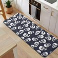 thumbnail image 5 of Navy Skull Pattern Kitchen Rug Mat,Kitchen Runner Rugs Non Skid Washable,Decorative Kitchen Floor Mats for Kitchen,Sink,Laundry,17"x47.2", 5 of 7