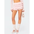 thumbnail image 3 of Biezeib Women Knit Shorts, Elastic Waist Layered Slim Fit Summer Shorts Casual Short for Daily, 3 of 6