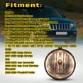 thumbnail image 6 of For 05-10 Jeep Grand Cherokee Chrysler 300 Dodge Fog Lights Smoke Lens Lamp Pair, 6 of 7