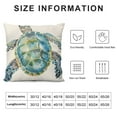 thumbnail image 5 of ARISTURING  Throw Pillow Covers Sea Turtle Watercolor Underwater Word of Swimming Green Cute Decor Pillow Cases Home Decorative Square  Pillowcases, 5 of 5