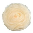 thumbnail image 2 of Fennco Styles Home DÃ©cor Rose Chiffon Everyday Filled Flower Decorative Throw Pillow, 16-Inch Round, 3 Colors, 2 of 7