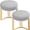 Gray, variant on NOGIS Round Bar Stool Covers 2 Pack, Round Chair Covers with Elastic Bands Dia.12-14", Round Seat Cushions for Chairs Stool Slipcovers -Wine Red