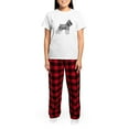 thumbnail image 4 of CafePress - Schnauzer Women's Light Pajamas - Women's Short Sleeve Print T-Shirt and Pants Light Cotton Pajama Set, 4 of 7