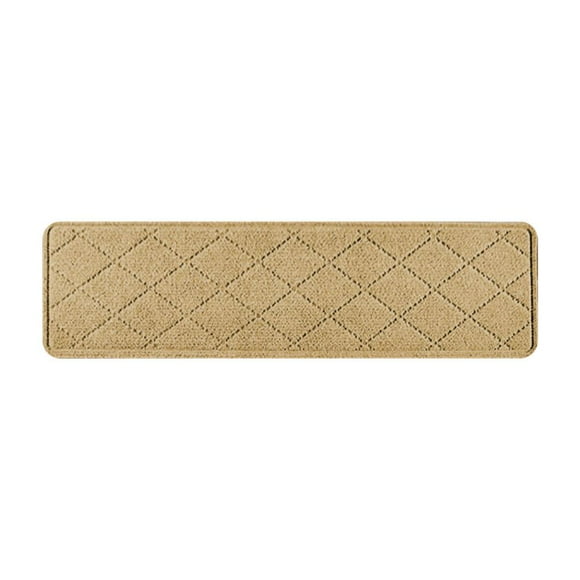 Feltree Lot de 4 Tapis de Marche Rayés, Tapis de Marche en Polyester Auto-Adhésifs pour Maison/bureau, Protecteurs de Sol Lavables et Personnalisables