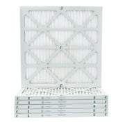 12 Pack of 20x20x1 MERV 10 Pleated Air Filters by Glasfloss. Actual Size: 19-1/2 x 19-1/2 x 7/8