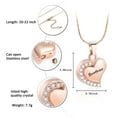 thumbnail image 2 of Crystal Cremation Jewelry for Ashes - Forever in My Heart Urn Pendant Necklace for Ashes Cremation Jewelry for Ashes Funeral Keepsake for Grandma Grandpa Mom Dad Papa Nana Brother Sister, 2 of 7