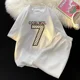 thumbnail image 3 of Traje de moda coreana para hombre, con estampado de gofres, camiseta de manga corta y pantalones cortos, conjuntos de ropa deportiva para hombre, chándal para correr, conjunto de 2 piezas, trajes esta, 3 of 5