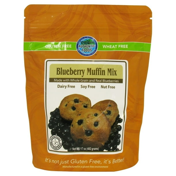 Authentic Foods Gluten Free Muffin Mix Blueberry 17 oz. Walmart