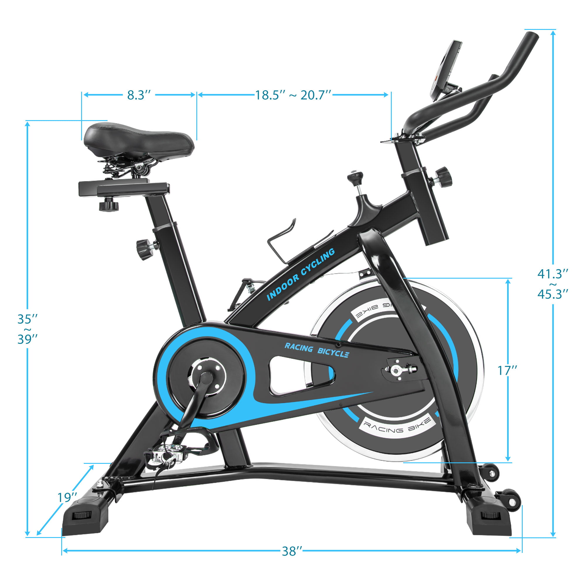 Details about   Exercise Bike Cycling Flywheel Fitness Home Gym Workout LCD Display 2 Model AU 