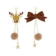 thumbnail image 2 of pendientes colgantes de navideño con nudo de mariposa, colgante de estrella, gota de material acero inoxidable para dama, chapado en oro, elegante, Yinane Pendientes colgantes, 2 of 8