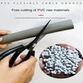 thumbnail image 5 of 1PC Arc Slot Floor Cord Cover Self-Adhesive Cord Protector Extension Wiring Duct Protector Electric Wire Slot Cable Concealer, 5 of 7