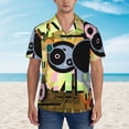 thumbnail image 5 of Geometric Fantasy Men's 3d Print Casual Button Down Shirts, Novelty Hawaiian Short Sleeves 3xl, 5 of 8