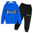 thumbnail image 4 of Traje con capucha para niños de Disney-Minnie Mouse, ropa clásica de anime, conjunto informal para vacaciones, moda para niños y niñas, primavera y otoño, 4 of 5