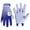 White and Blue, variant on HANDLANDY Football Gloves Youth, Sticky Kids Receiver Gloves for Boys Girls, Stretch Fit Flag Football Gloves
