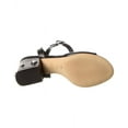 thumbnail image 4 of Stuart Weitzman Allshine Block 75 Leather Sandal, 7, Black, 4 of 5