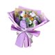thumbnail image 4 of Ramo de flores de ganchillo hecho a mano, decoración de punto, flores artificiales, girasol artificial Púrpura, 4 of 9