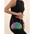 thumbnail image 2 of Women's Iridescent Rainbow Clutch Bag Shell Shape Evening Purse for Party, 2 of 9