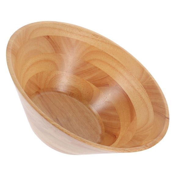 FRCOLOR Wooden Salad Bowl Food Container Stackable Cone Shaped Snack Serving Bowl