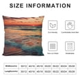 thumbnail image 5 of Pratyus Sunset Waves Colorful Sky Pillow Cases with Zipper Home Decor for Living Room Bedroom Cushion Outdoor Pillowcase Summer Printed on Both Sides 1PC 20x20in, 5 of 5