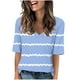 thumbnail image 1 of Camisetas de Manga Corta con Cuello en V Impresas, Camisetas Ligeras Y Elegantes con Cuello en V de las Mujeres, 1 of 5