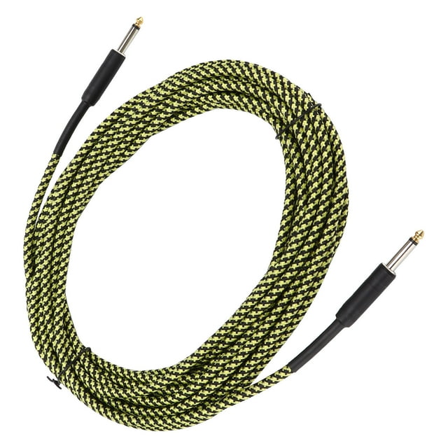 Audio Cable, 10 Meters Musical Instrument Wire Extension Line Copper Core Protection With Nickel-Plated Plug For Guitar Playing
