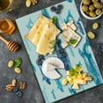 thumbnail image 5 of Sea Animals Cutting Board, Colorful Realistic Engraved Style of Whale Animals Dangerous Creature Print, Decorative Tempered Glass Cutting and Serving Board, Large Size, Blue White, by Ambesonne, 5 of 5