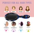 thumbnail image 7 of Blue Christmas Snowflake Pattern Hair Brush,Girls Detangling Hair Brush,Glide Through Tangles with Ease for Wet & Dry Hair,8.8"X2.8", 7 of 7
