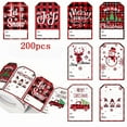 thumbnail image 2 of REZUOFI 4 Pcs Christmas Gift Tags Stickers Kraft Paper Labels Writeable Holiday Decorations Festive Wrapping Present To From Tags, 2 of 6